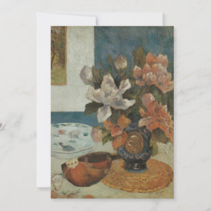 Carte Chinois Peonies et Mandoline par Paul Gauguin
