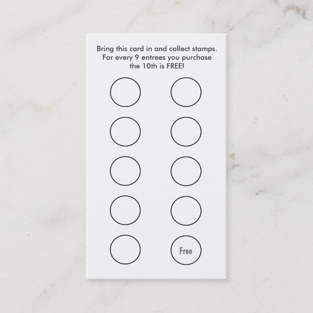 Carte chinoise de fidélité de carte de (Devant)