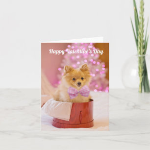 Carte Chiot avec noeud papillon