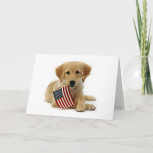 Carte Chiot de golden retriever de Jour de la