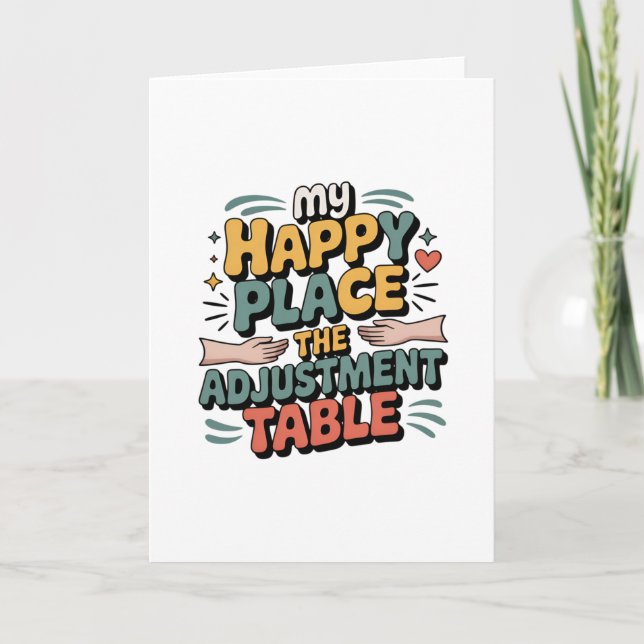 Carte Chiropractic Adjustment Bliss for Back Pain Relief (Devant)