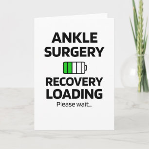 Carte Chirurgie ankle Récupération Reconstruction de l