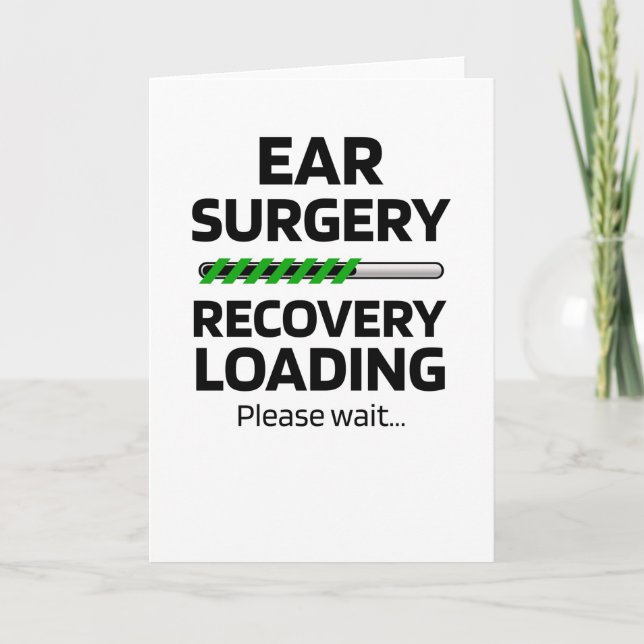 Carte Chirurgie de l'oreille amusante Otoplastie Récupér (Devant)