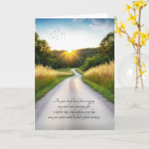 Carte Chirurgie du dos Route de campagne Sentimental Bon