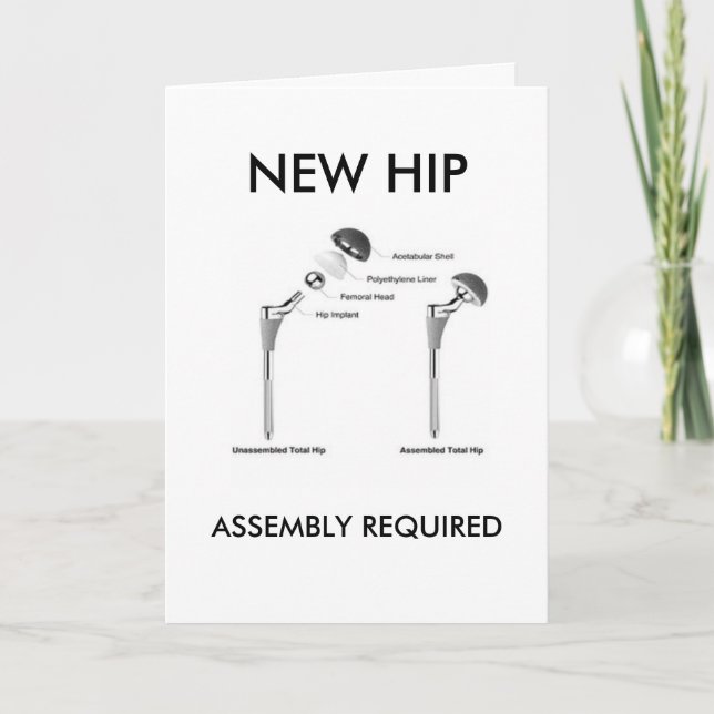 Carte Chirurgie Hip Amusante - Assemblage requis (Devant)