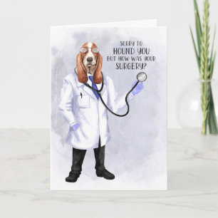 Carte Chirurgie obtenir bien drôle Hound chien docteur H