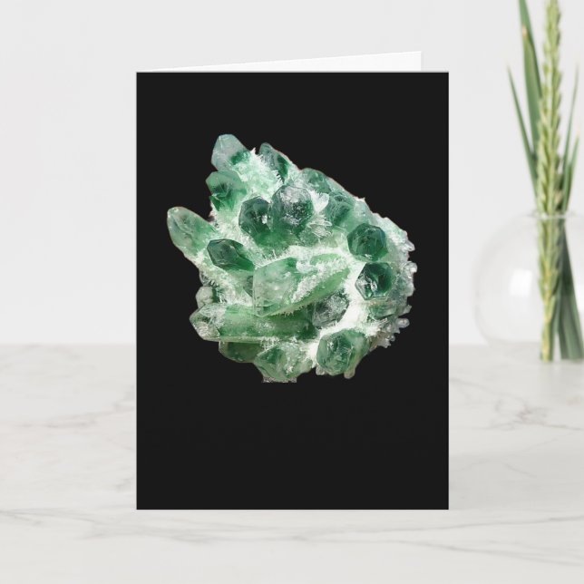 Carte Chlorite Quartz Rock Crystal Cluster Ajouter son p (Devant)
