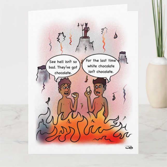 Carte Chocolat blanc (Devant)