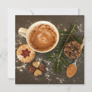 Carte Chocolat chaud de Noël