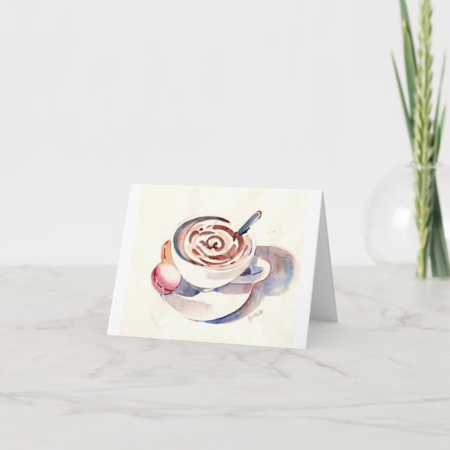 Carte Chocolat chaud de Paris (Devant)