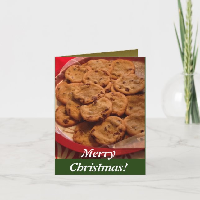Carte Chocolat Chip Cookies Noël (Devant)
