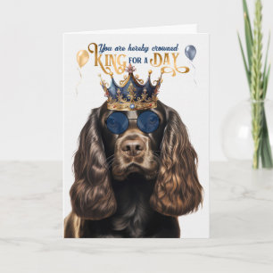 Carte Chocolat Cocker Chien King pour une journée d'anni