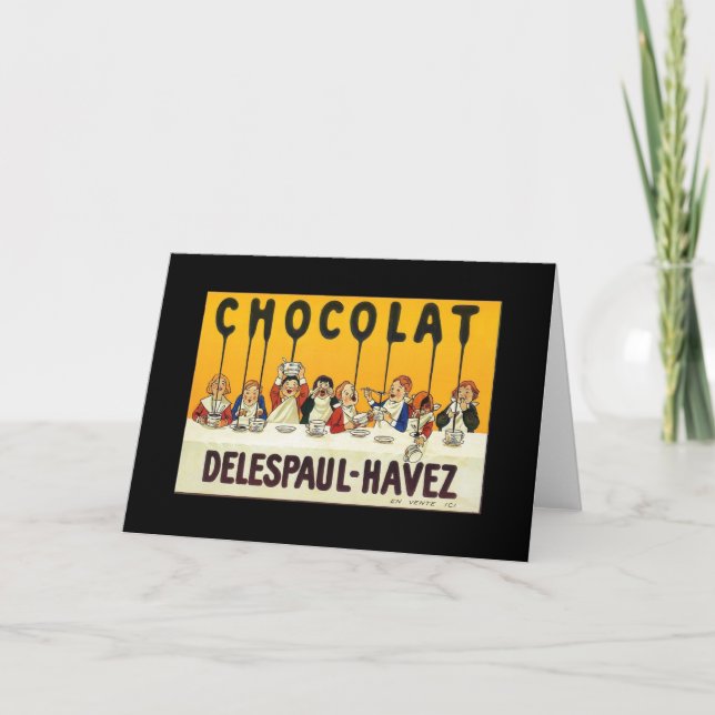 Carte Chocolat Delespaul Havez (Devant)