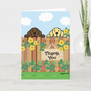 Carte Chocolat jaune du Labrador Merci du Labrador