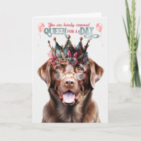 Chocolat Lab Dog Queen pour une journée d'annivers