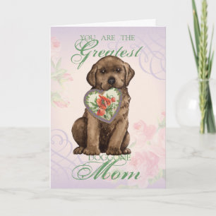 Carte Chocolat Lab Heart Maman