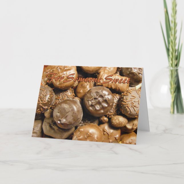 Carte Chocolat personnalisable (Devant)