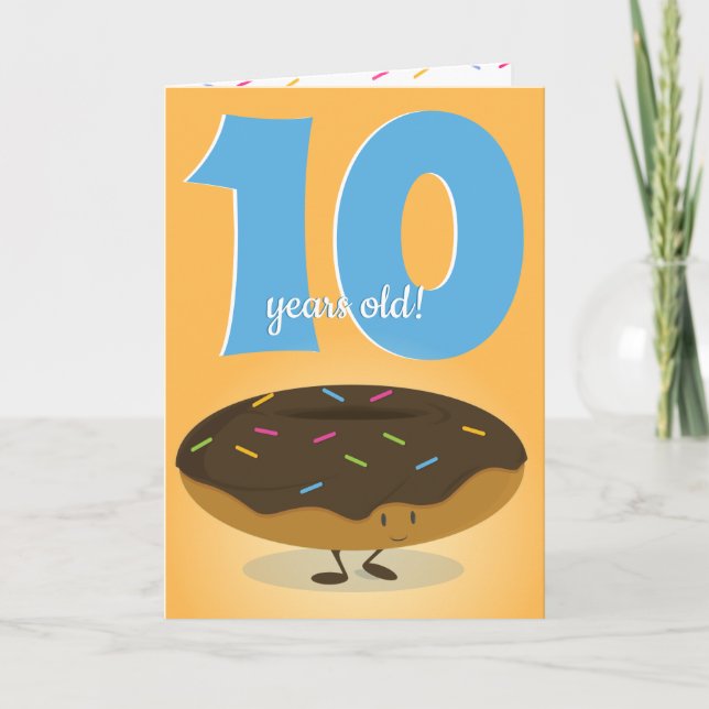 Carte Chocolat souriant Saupoudrer de Donut congelé Anni (Devant)