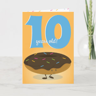 Carte Chocolat souriant Saupoudrer de Donut congelé Anni