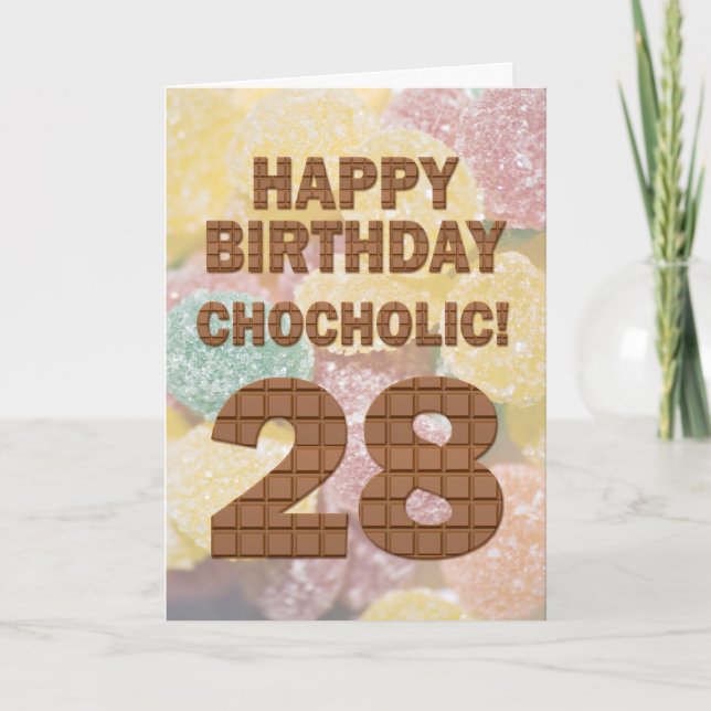 Carte Chocololique 28e anniversaire (Devant)