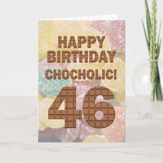 Carte Chocololique 46e anniversaire (Devant)