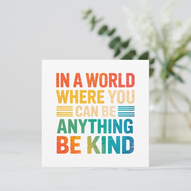 Carte Choisir la gentillesse - Inspiration (Debout devant)