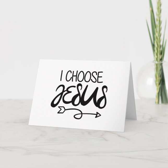 Carte Choisissez Jesus Art Gospel Graphiques Christian A (Devant)