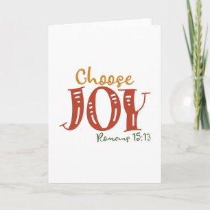 Carte Choisissez Joie Amour Et Bonheur Design
