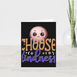 Carte Choisissez Kindness Cute Kawaii Motivation Design