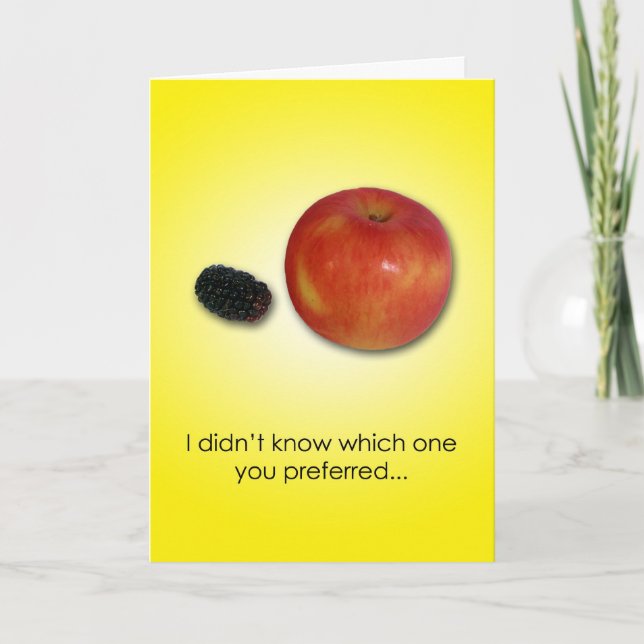 Carte Choix d'anniversaire (Devant)