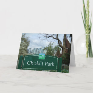 Carte Choklit Park, Vancouver, BC Note Card