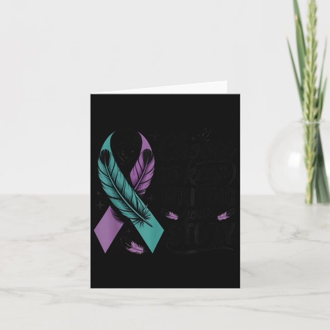 Carte Choose To Keep Writing Your Story Insrational Quot (Devant)