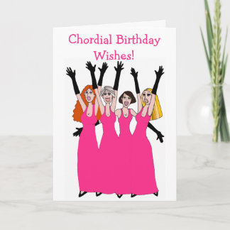 Carte Chordial Birthday souhaite la bienvenue au Quartet