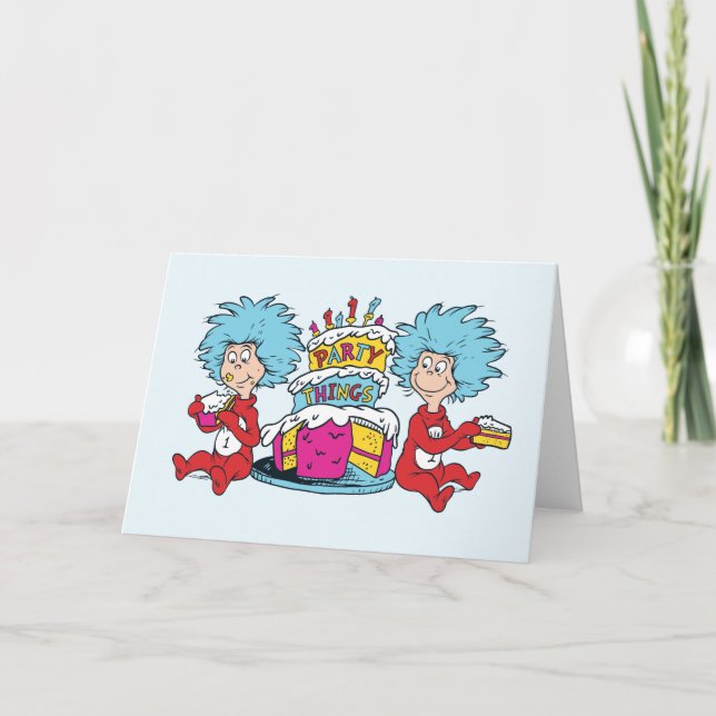 Carte Chose Une Chose Deux Fête de Choses (Devant)