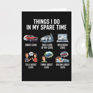 Carte Choses que je fais pendant mon temps libre T-shirt