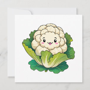 Carte Chou-fleur Kawaii