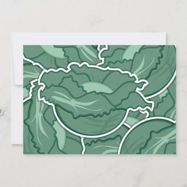 Carte Chou vert funky (Devant)