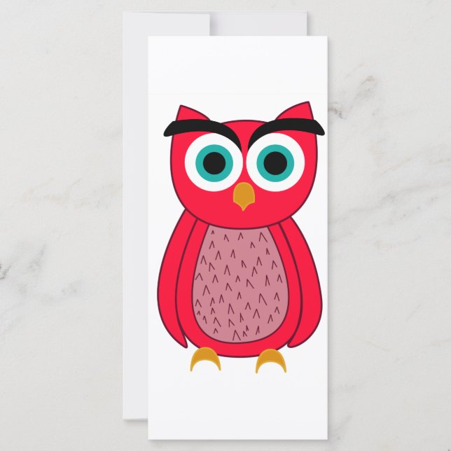 Carte chouette (Devant)