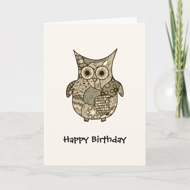 Carte Chouette (Devant)