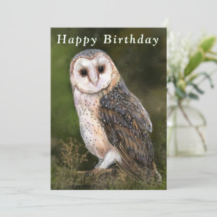 Carte Chouette de l'Ouest - Joyeux anniversaire