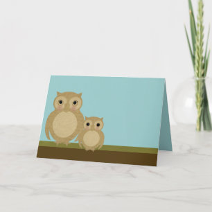 Carte Chouettes de la Fête des Mères