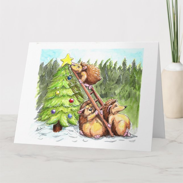 Carte choupissons de Noël (Devant)