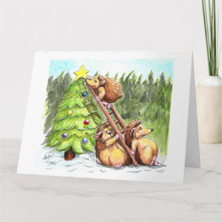 Carte choupissons de Noël