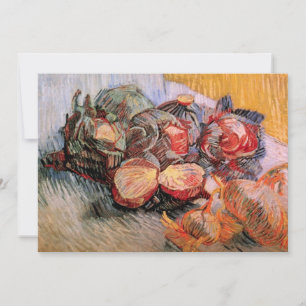 Carte Choux rouges et oignons par Vincent van Gogh