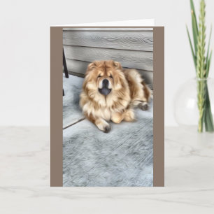 Carte Chow chow card