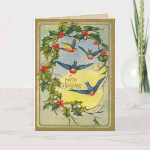 Carte chrétienne de Victorian Bird