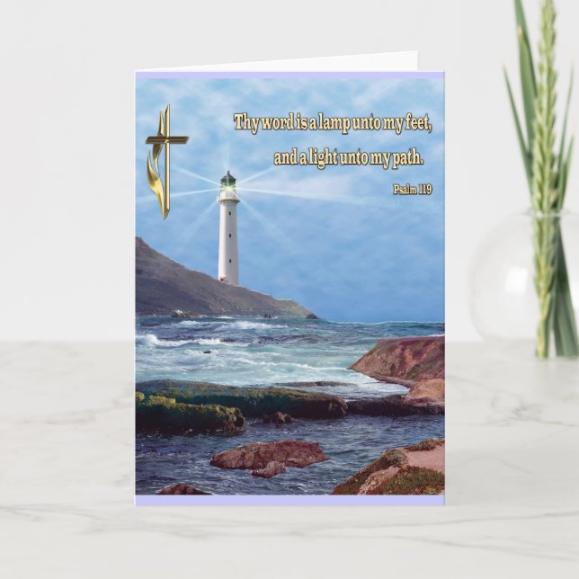 Carte chrétienne Psalm 119 (Devant)