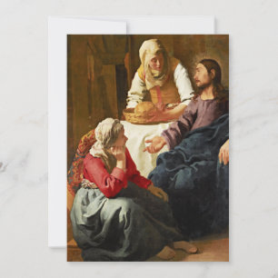 Carte Christ dans la Maison de Martha et Marie