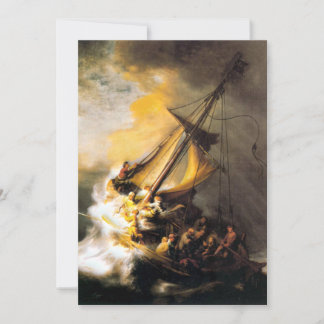 Carte Christ dans la tempête sur la mer de Galilée- Remb