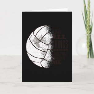Carte Christ de volleyball
